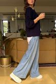 Laundry B Wicklow Fine Knit Throw On Cardigan Navy